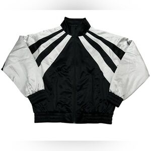 Black Scale men’s havoc tracksuit jacket black‎ cream size medium zip up